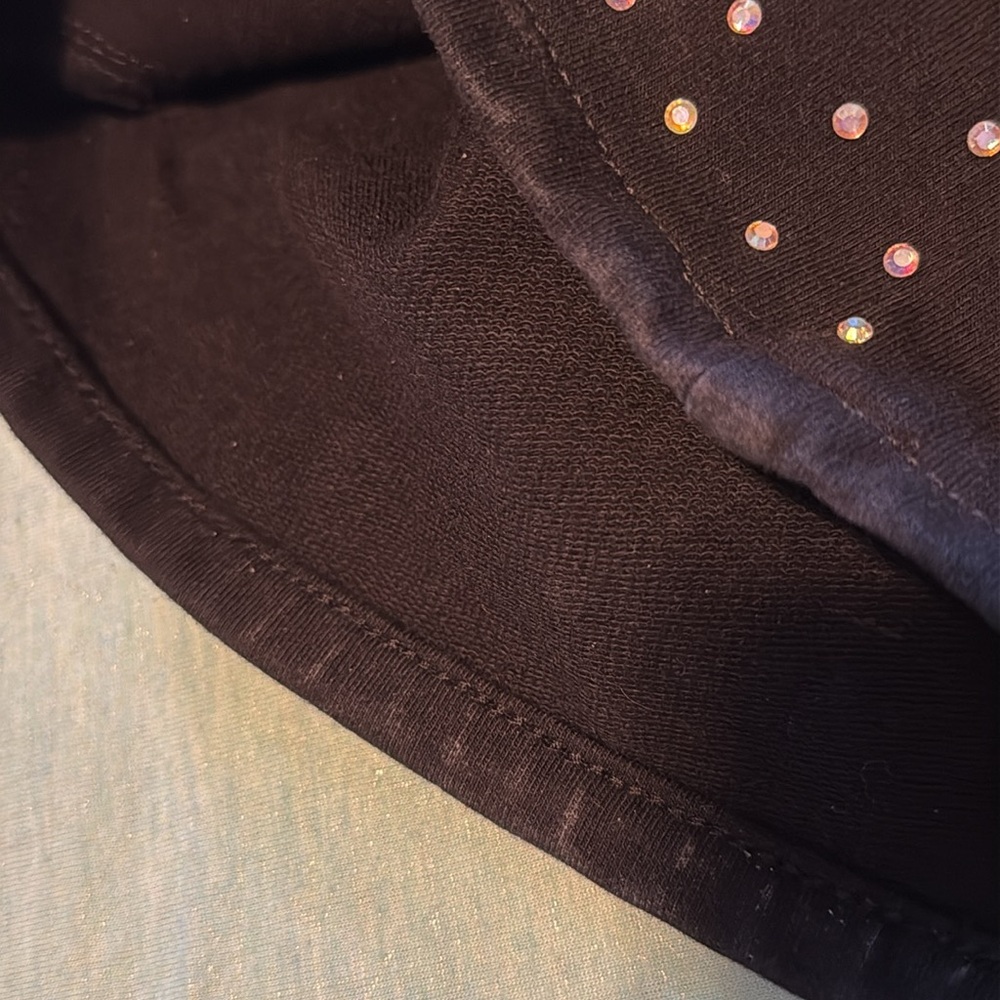 Quacker Factory DreamJeannes Sparkle & Shine Pull-On Gaucho black size L NWOT - Picture 15 of 17